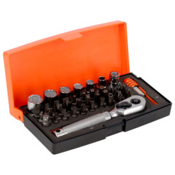 Bahco S39MH – Σετ Καρυδάκια & Μύτες 1/4″ με Κασετίνα 39 Τεμαχίων