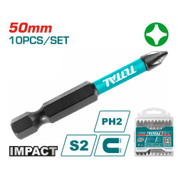 TOTAL ΜΥΤΕΣ ΜΑΓΝΗΤΙΚΕΣ ΜΑΥΡΕΣ ΡH2 50mm 10ΤΕΜ (TACIM16PH223)