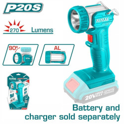 TOTAL ΕΠΑΓΓ. ΦΑΚΟΣ ΜΠΑΤ. Li-ion 20V / 5W (SOLO) ΧΩΡΙΣ ΜΠΑΤΑΡΙΑ & ΦΟΡΤΙΣΤΗ (TWLI2038)