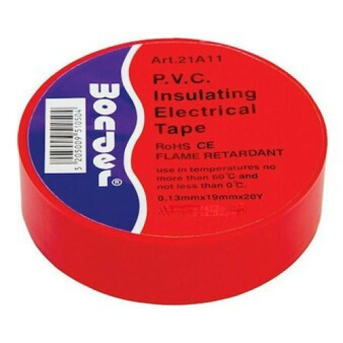 Wonder Μονωτική Ταινία κόκκινη  19mm x 20m 