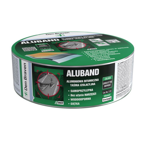 Den Braven Μονωτική Ασφαλτική Ταινία με Επικάλυψη Αλουμινίου (7,5cmX10m) – Aluband