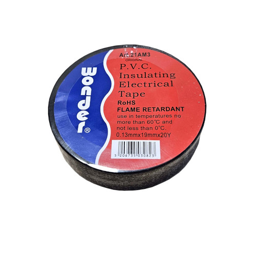 Wonder Ταινία Μονωτική Μαύρη  19x20 