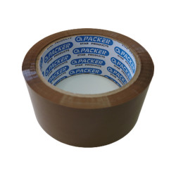 PACKER - 50mmX60m Καφέ ταινία συσκευασίας αθόρυβη (041040)