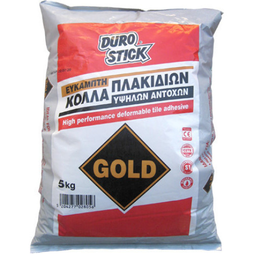 Durostick Gold Κόλλα Πλακιδίων Λευκή 5kg