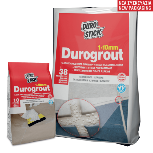 Durostick Durogrout Υαλώδης Αρμόστοκος Πλακιδίων Λευκός 1kg
