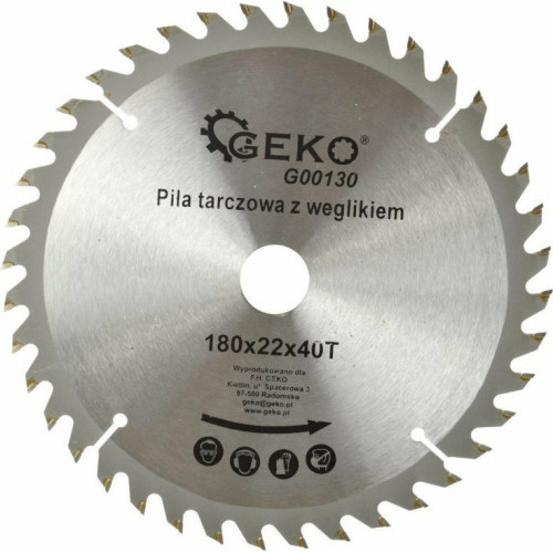 GEKO Δίσκος κοπής ξύλου 180mm (180x22 Z-40) G00130 