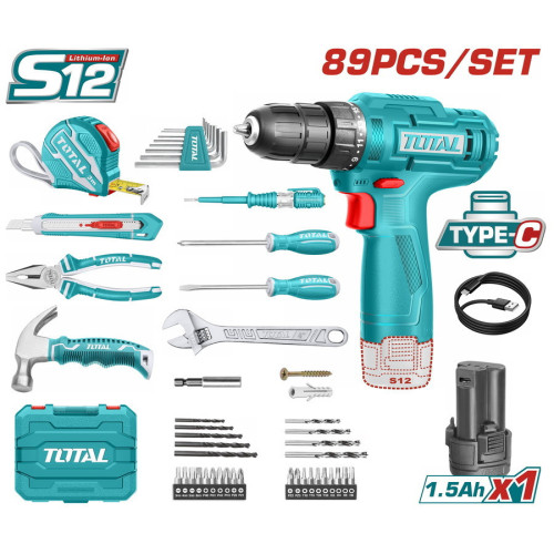 Total Δραπανοκατσάβιδο Μπαταρίας 12V 1x1.5Ah THKTHP10892
