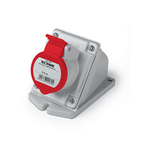 SCAME Βιομηχανική Πρίζα Θηλυκή Επίτοιχη 5x16A 3P+N+E 415V AC IP44