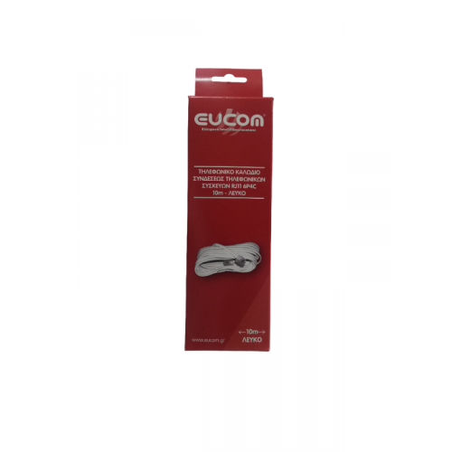 TΗΛΕΦΩΝΙΚΟ ΚΑΛΩΔΙΟ RJ11 6P4C 10M Λευκό 