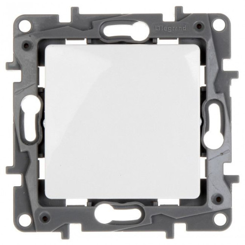 LEGRAND NILOE Μπουτόν απλό NO-NC χωνευτό 6A 250V Λευκό