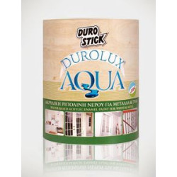 DUROLUX AQUA Ακρυλική ριπολίνη νερού για μέταλλα και ξύλα ΣΥΣΚΕΥΑΣΙΑ 750ml Γυαλιστερό
