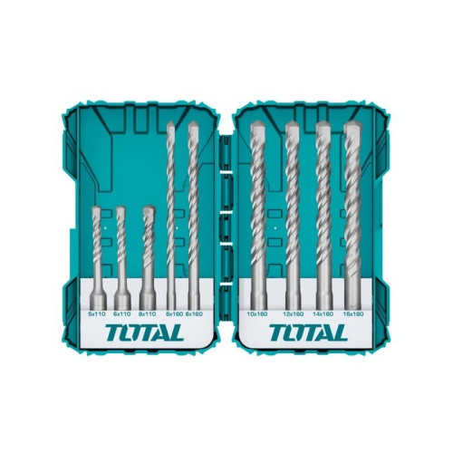 TOTAL ΣΕΤ ΤΡΥΠΑΝΙΑ SDS-PLUS 9ΤΕΜ (TACSDL30901)