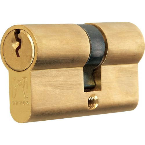 Domus Κύλινδρος Κλειδαριάς Ασφαλείας 54mm με 3 Κλειδιά Χρυσός