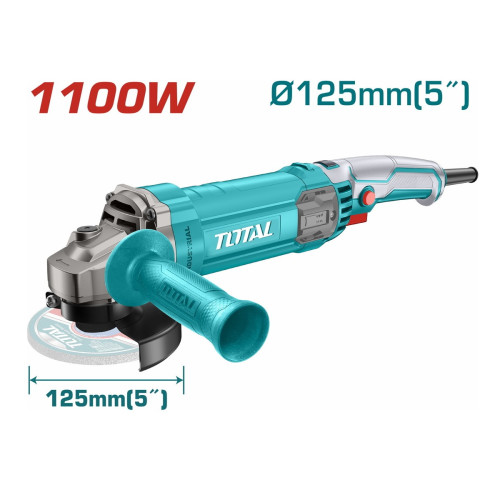 TOTAL ΕΠΑΓΓ. ΓΩΝΙΑΚΟΣ ΛΕΙΑΝΤΗΡΑΣ 1.100W - 125mm TG11012556