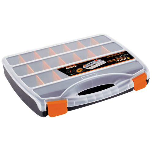 TACTIX - Ταμπακιέρα Πλαστική Μονή με Διάφανο Καπάκι και 21 Θήκες 15