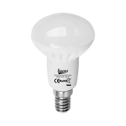 Lucas LED Λάμπα E14 R50 6W 4000K