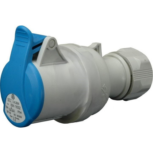 SEZ DK ISN 3232 Πρίζα σύνδεσης 230V, IP44, 32A, 3-πολική