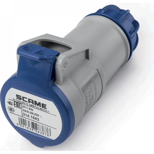 SCAME Φις θηλυκό 3x16A 6h IP44