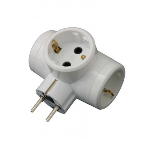 Αντάπτορας Σταυρός Σούκο Λευκό 3 Θέσεων 50014