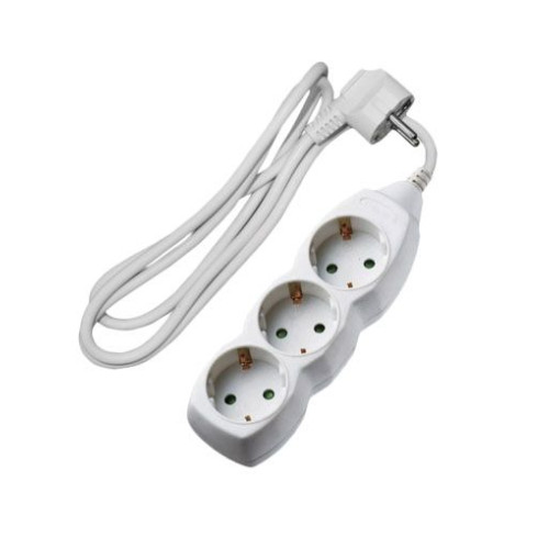 Lucas Πολύπριζο 3 Θέσεων Με Καλώδιο 3m Χωρίς Διακόπτη