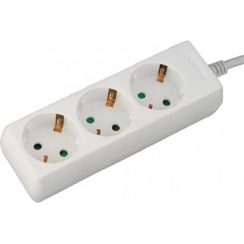 Πολύμπριζο Σούκο  VK 3 Θέσεων 3Χ1.0mm 1.5m