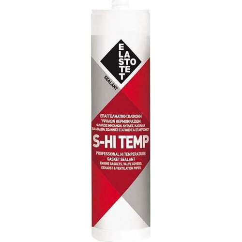 Elastotet S-Hi Temp Υγρό Φλαντζόκολλας Υψηλής Θερμοκρασίας Κόκκινη 280ml