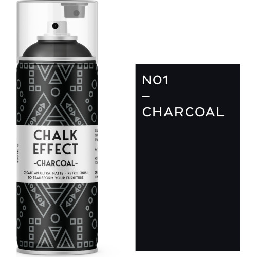 Cosmos Lac Chalk Effect Spray Κιμωλίας N01 Charcoal Μαύρο 400ml