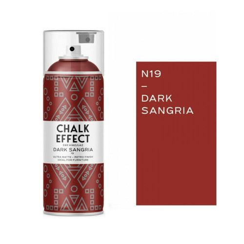 Cosmos Lac Chalk Effect Spray Κιμωλίας Dark Sangria N19 Sangria Κόκκινο 400ml
