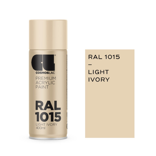 Cosmos Lac Σπρέι Βαφής Light Ivory RAL 1015 400ml