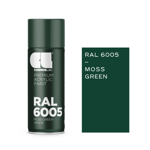 Cosmos Lac Σπρέι Βαφής με Μεταλλικό Εφέ Moss Green RAL 6005 400ml