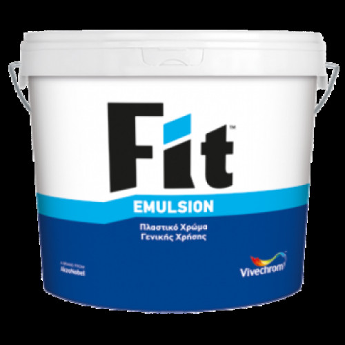 VIVECHROM - 3lt Fit Emulsion Πλαστικό Χρώμα για Εσωτερική Χρήση