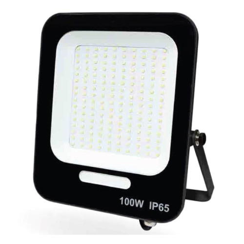 Lucas Προβολέας LED 100W  IP65 ΜΑΥΡΟΣ 6.400Κ