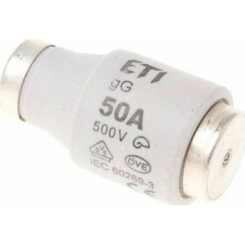 ΑΣΦΑΛΕΙΑ ETI  DIII 50A 500V 250V gG  002313402