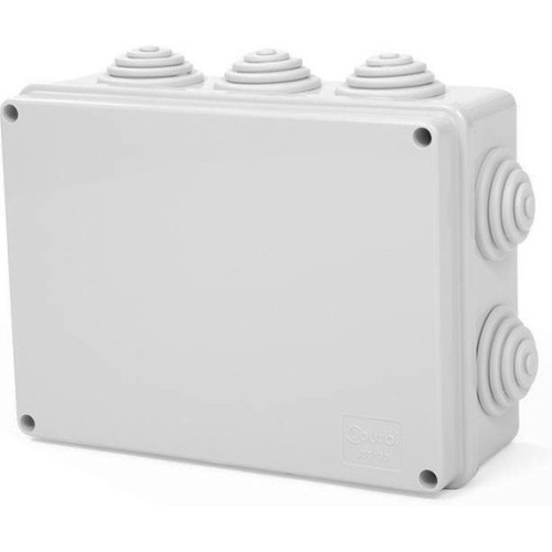    Courbi Ηλεκτρολογικό Κουτί Εξωτερικής Τοποθέτησης Διακλάδωσης IP55 σε Γκρι Χρώμα 32-21008-190