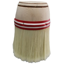 ΒΟΥΡΤΣΑ ΑΣΠΡΙΣΜΑΤΟΣ 30cm ΣΤΡΟΓΓΥΛΗ ΜΠΑΝΙΕΡΑ