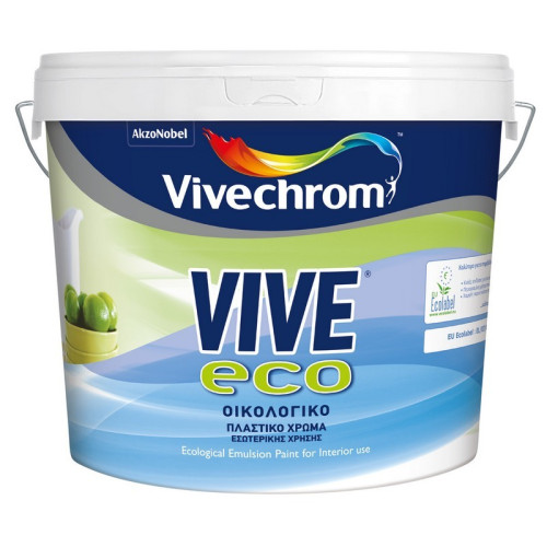 VIVECHROM VIVE ECO ΟΙΚΟΛΟΓΙΚΟ ΠΛΑΣΤΙΚΟ ΧΡΩΜΑ ΛΕΥΚΟ 3LT